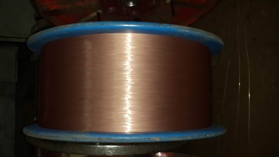 0.89mm Steel Copperize Tire Bead Wire / Bike Tyre Wires Durable Yield Rate 94%