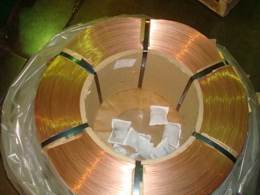 Custom Copper Clad Tyre Bead Wire , Coil With Six Steel Belts Fixed